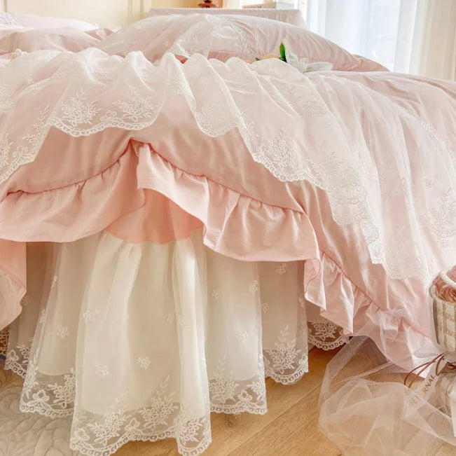 Princess Soft Cotton Ruffle Bed Set