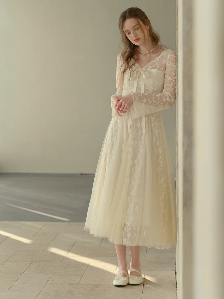 Embroidered Lace Princess Dress