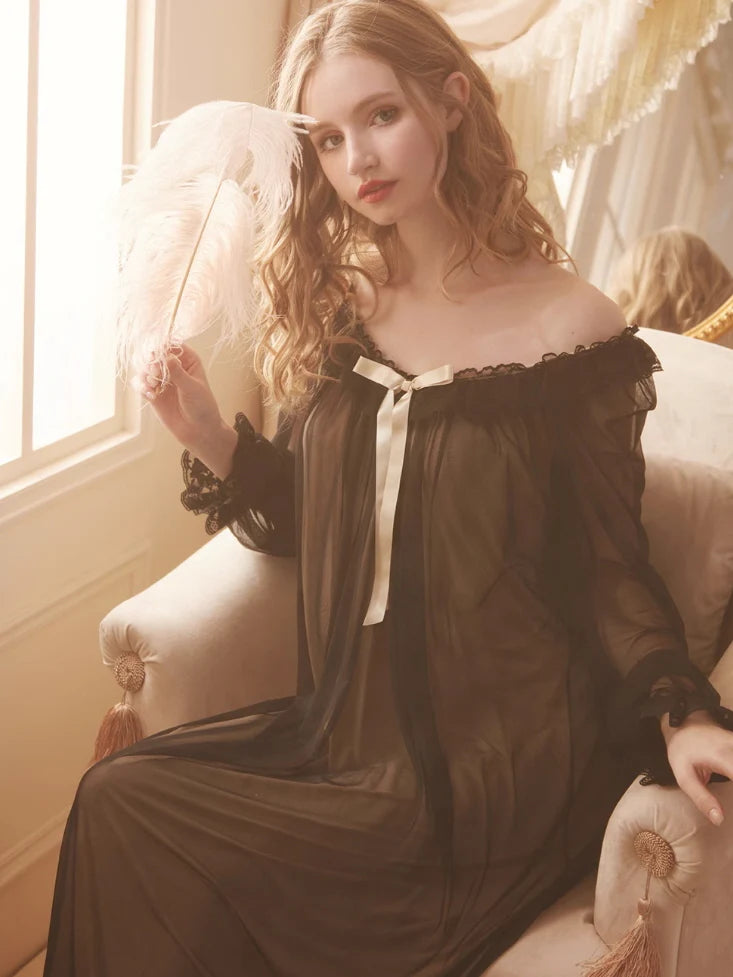 Ethereal Lace Romance Nightgown