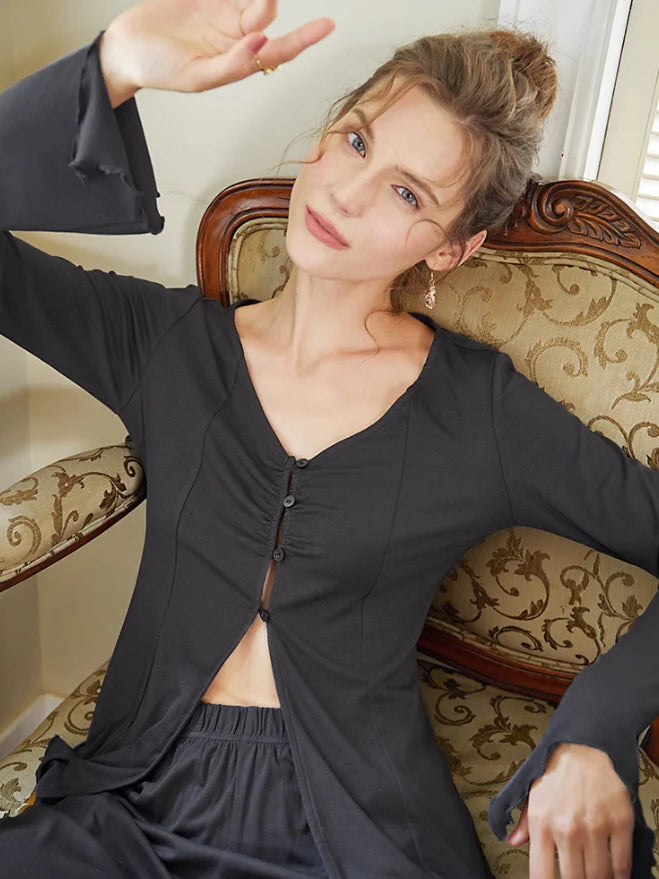 Black Elegance Pajama Set