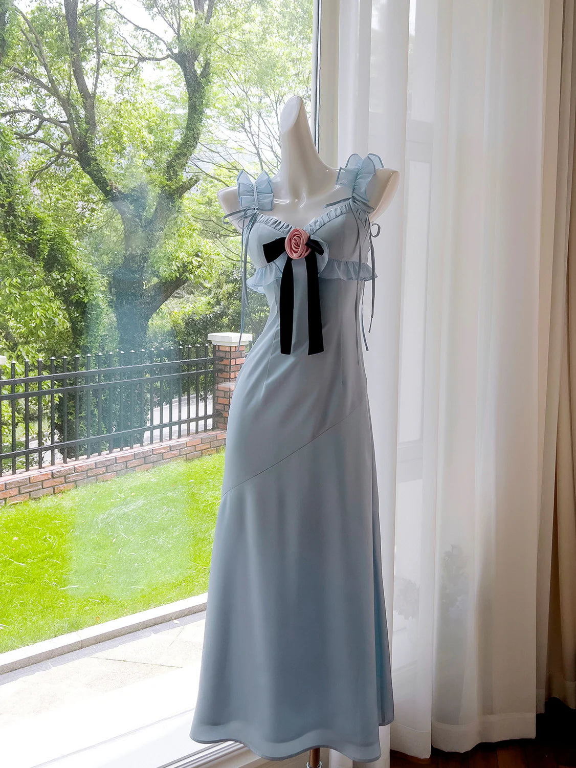 Floral Romance Bowknot Gown