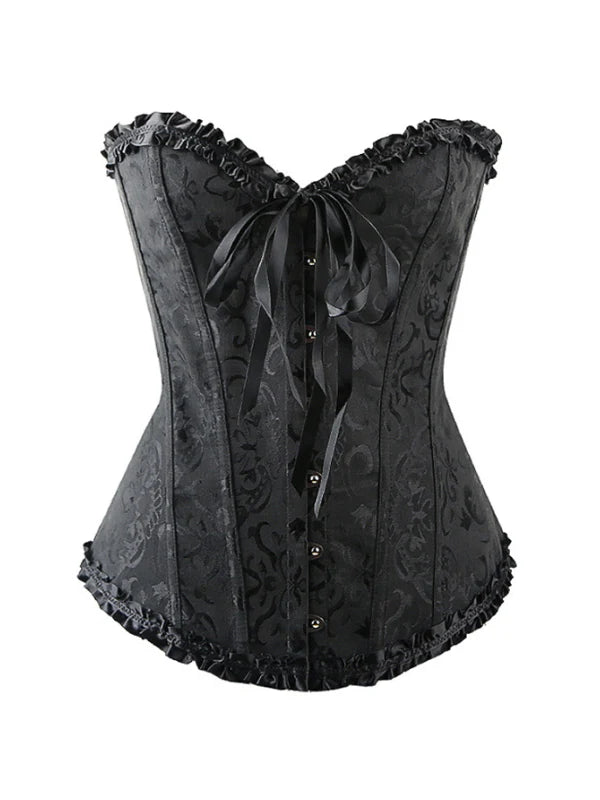 Midnight Baroque Corset & Ruffle Skirt