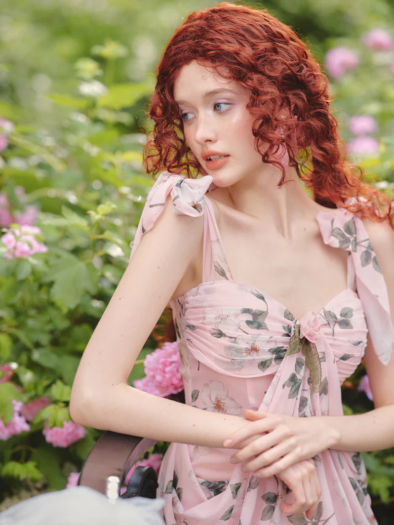 Rose Garden Muse Floral Maxi Dress