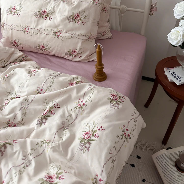 Blushing Rose Garden Bedding Set