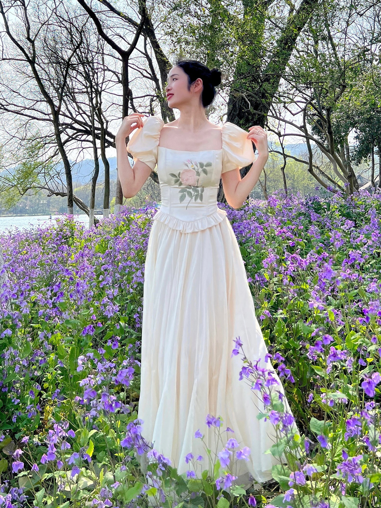 High-Waisted Fairy Chiffon Maxi Skirt