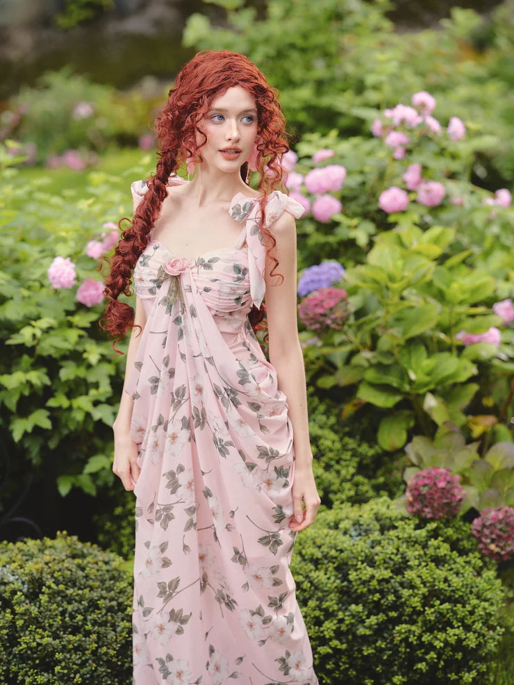 Rose Garden Muse Floral Maxi Dress