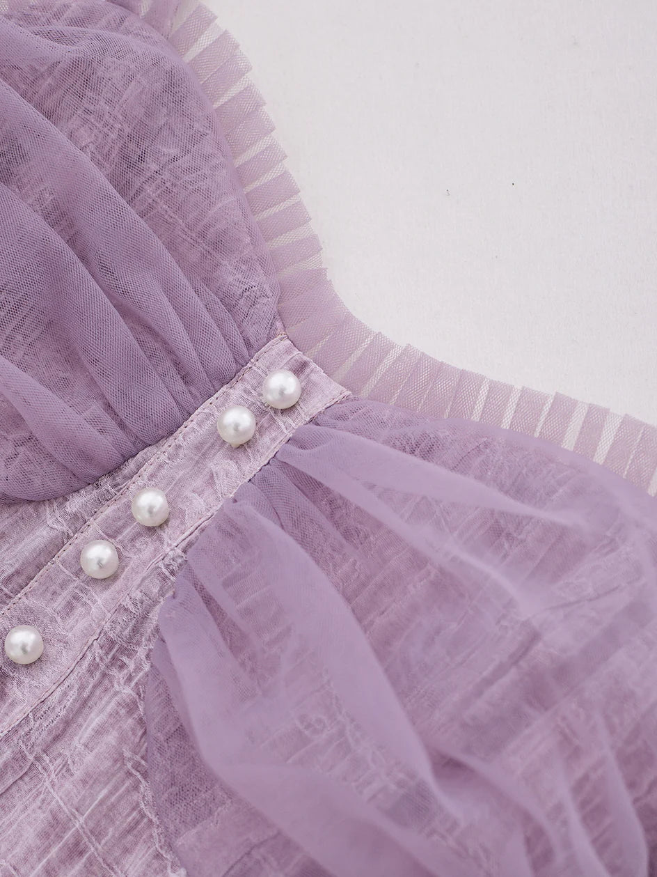 Ethereal Lavender Butterfly Dress