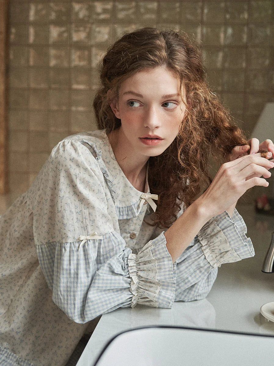 Whispering Meadow Patchwork Pajama Set