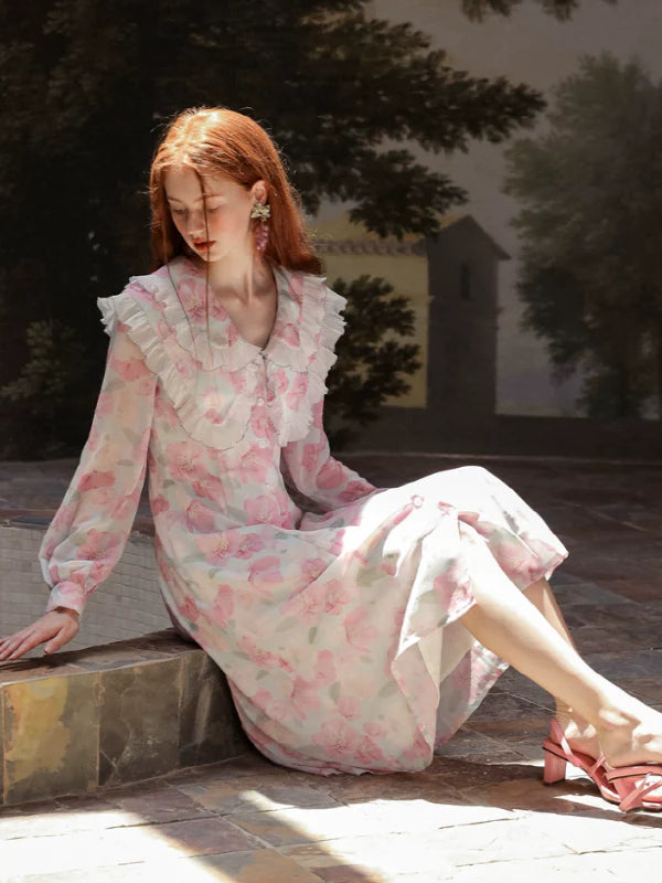 Whispering Petals of the Elegant Spring Dress