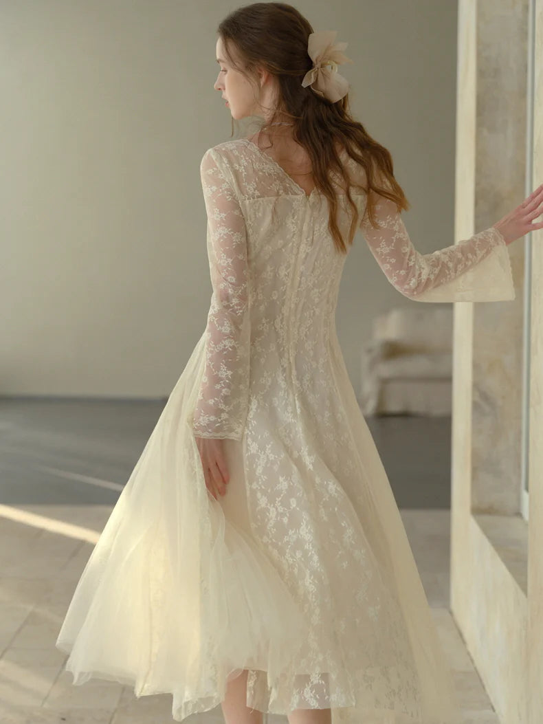 Embroidered Lace Princess Dress