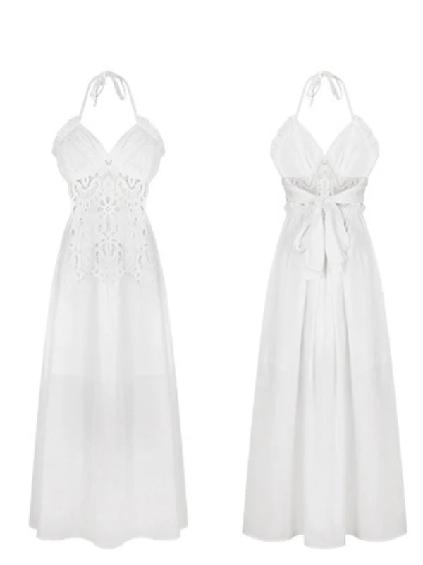 Sunlit Meadow Eyelet Lace Dress