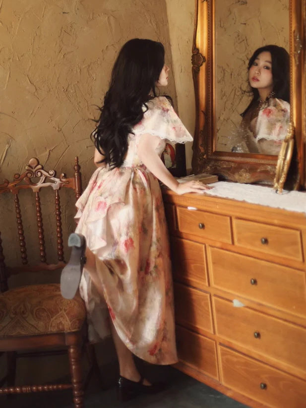 Victorian Floral Lace Elegance Dress