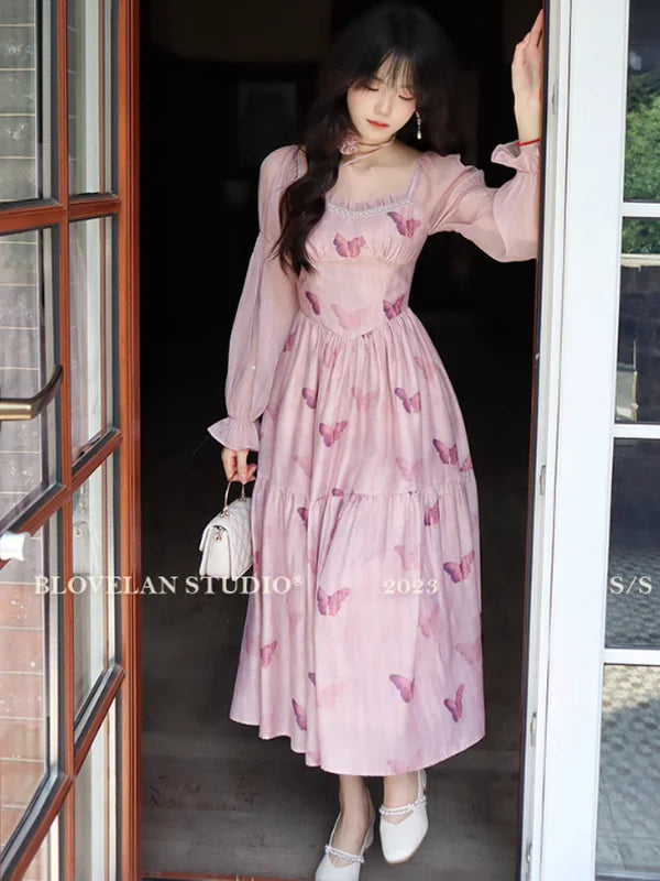 Dreamy Princess Butterfly Lace Dress