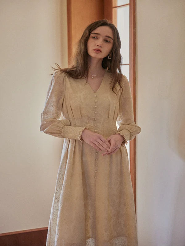 Vintage Blossom Radiance Dress