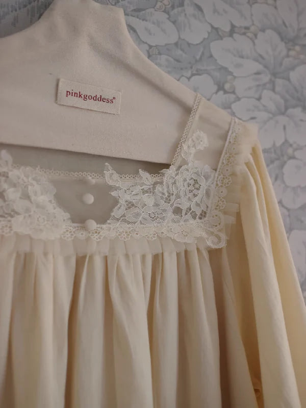 Vintage Sunrise Lace Dream Nightgown