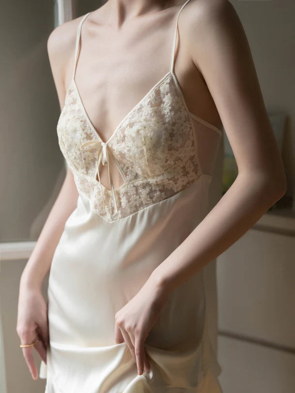 Buttercream Lace Ribbon Sleepwear