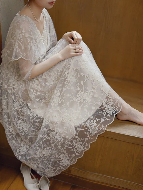 Moonlit Garden Lace Dress