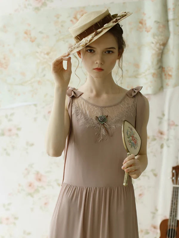 Serene Blossom Vintage Dress