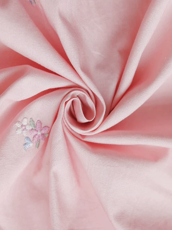 Floral Symphony in Pink Dress