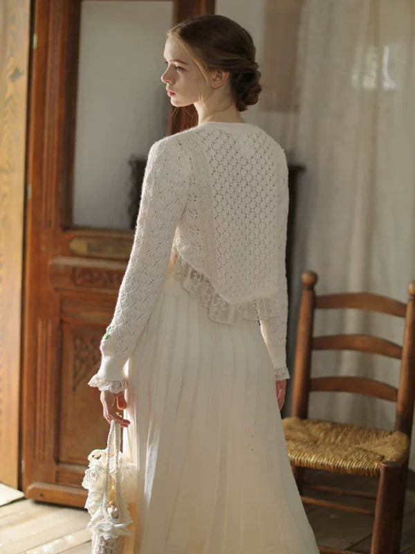 Fairy Tale Ivory Lace Cardigan
