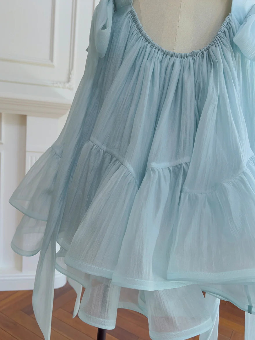 Blue Enchanted Jewel Layered Dress