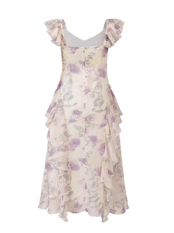 Purple Blossom Fairy Frill Dress