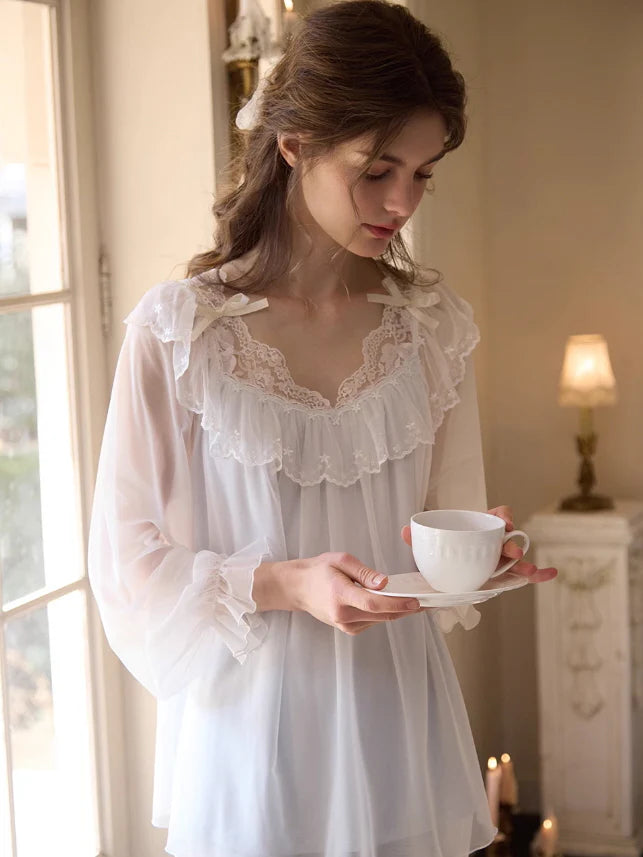 Dreamy Ruffle Lace Fairy Pajama Set