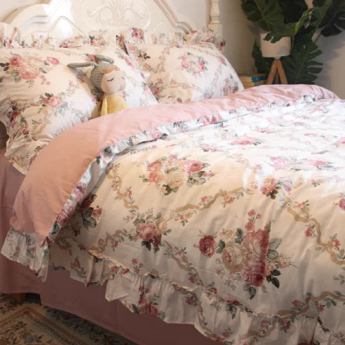 Palace Princess Floral Bedding Set
