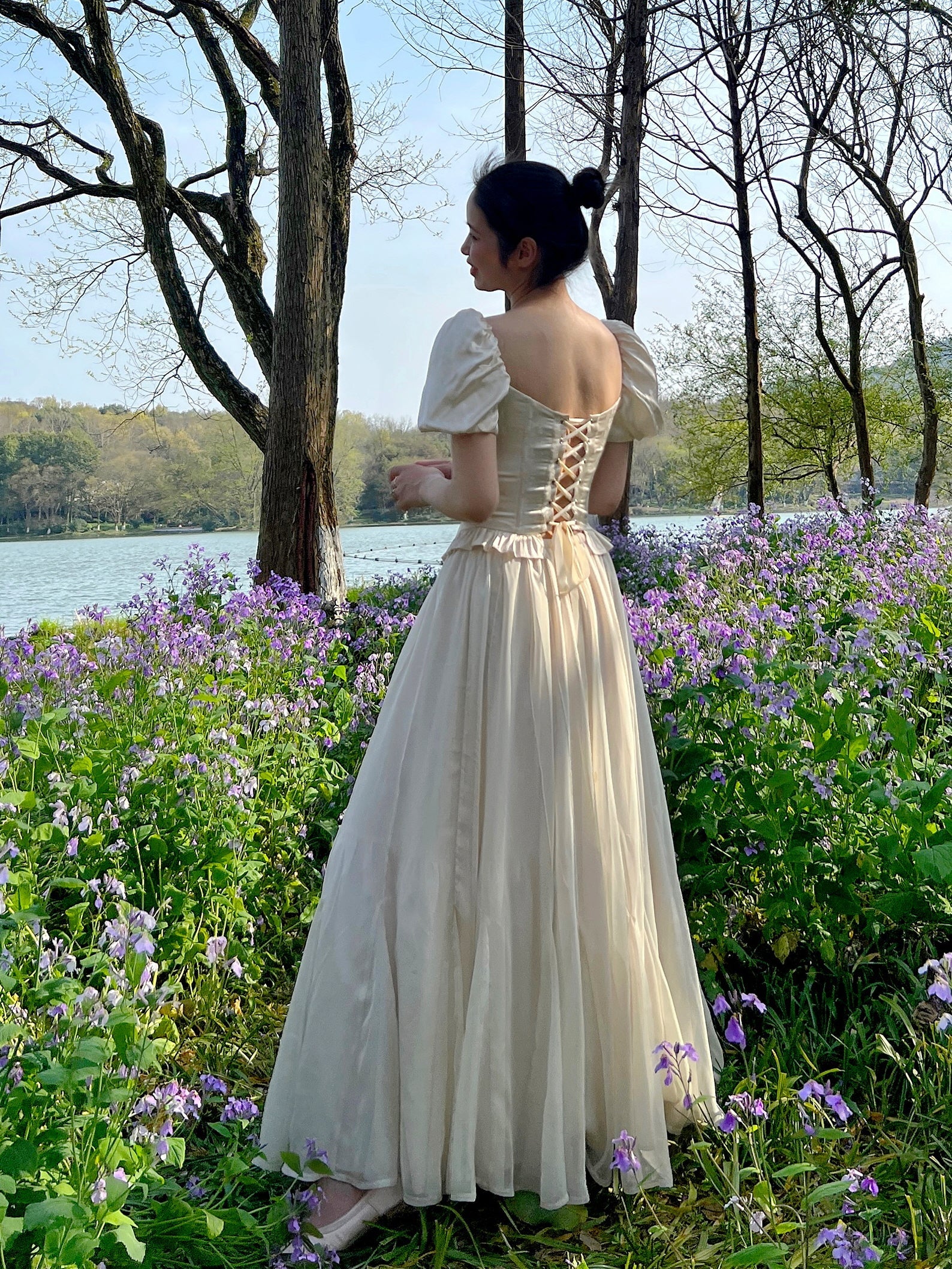 Romantic Rose Embroidered Corset Top