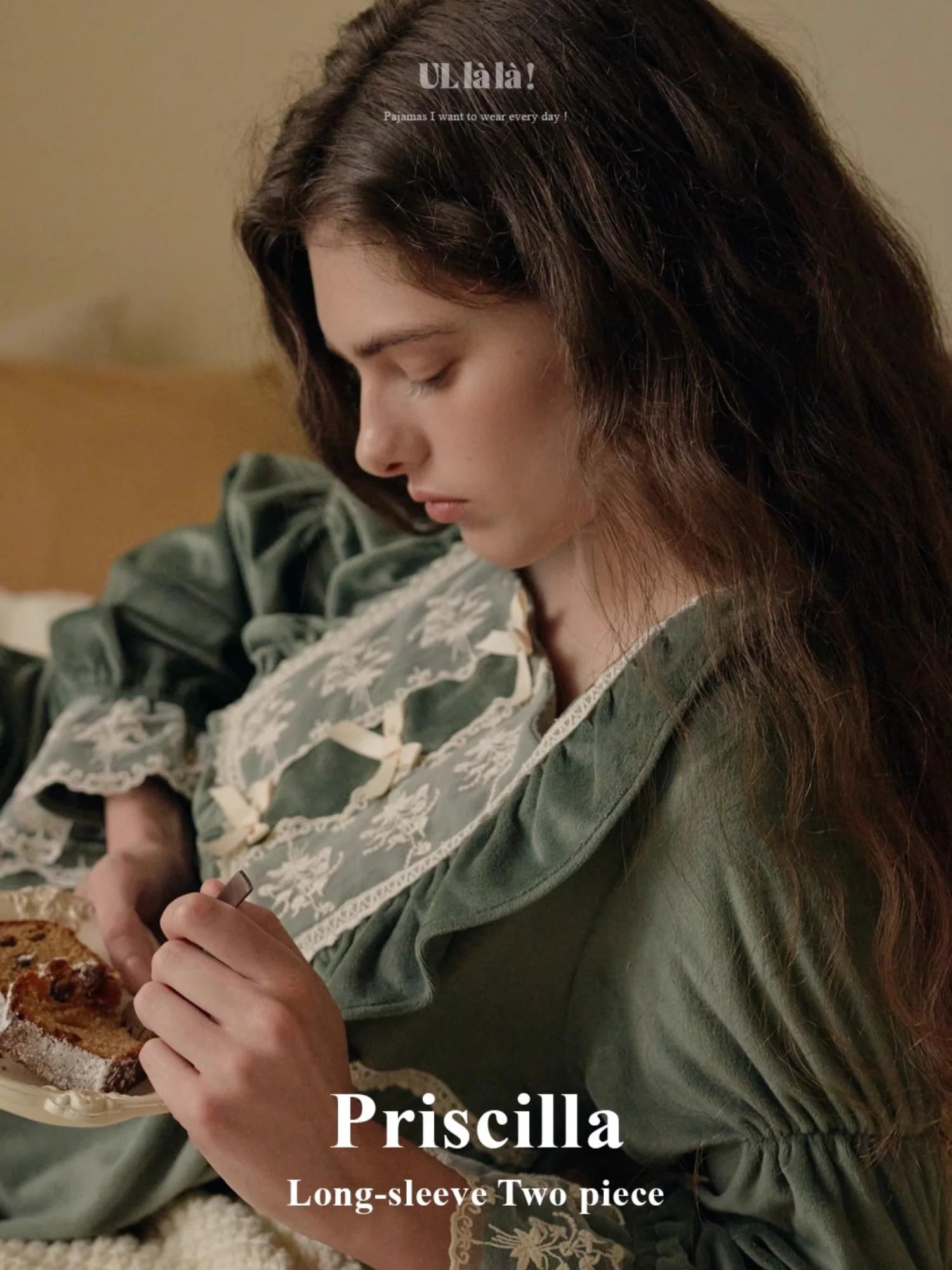 Velvet Garden Lace Pajama Set