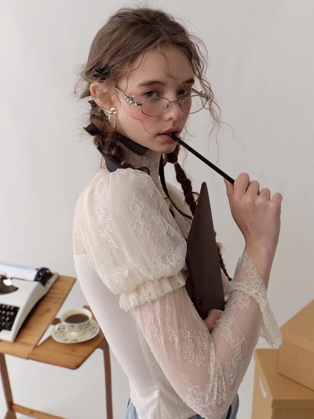 Coquette White Lace Dream Blouse