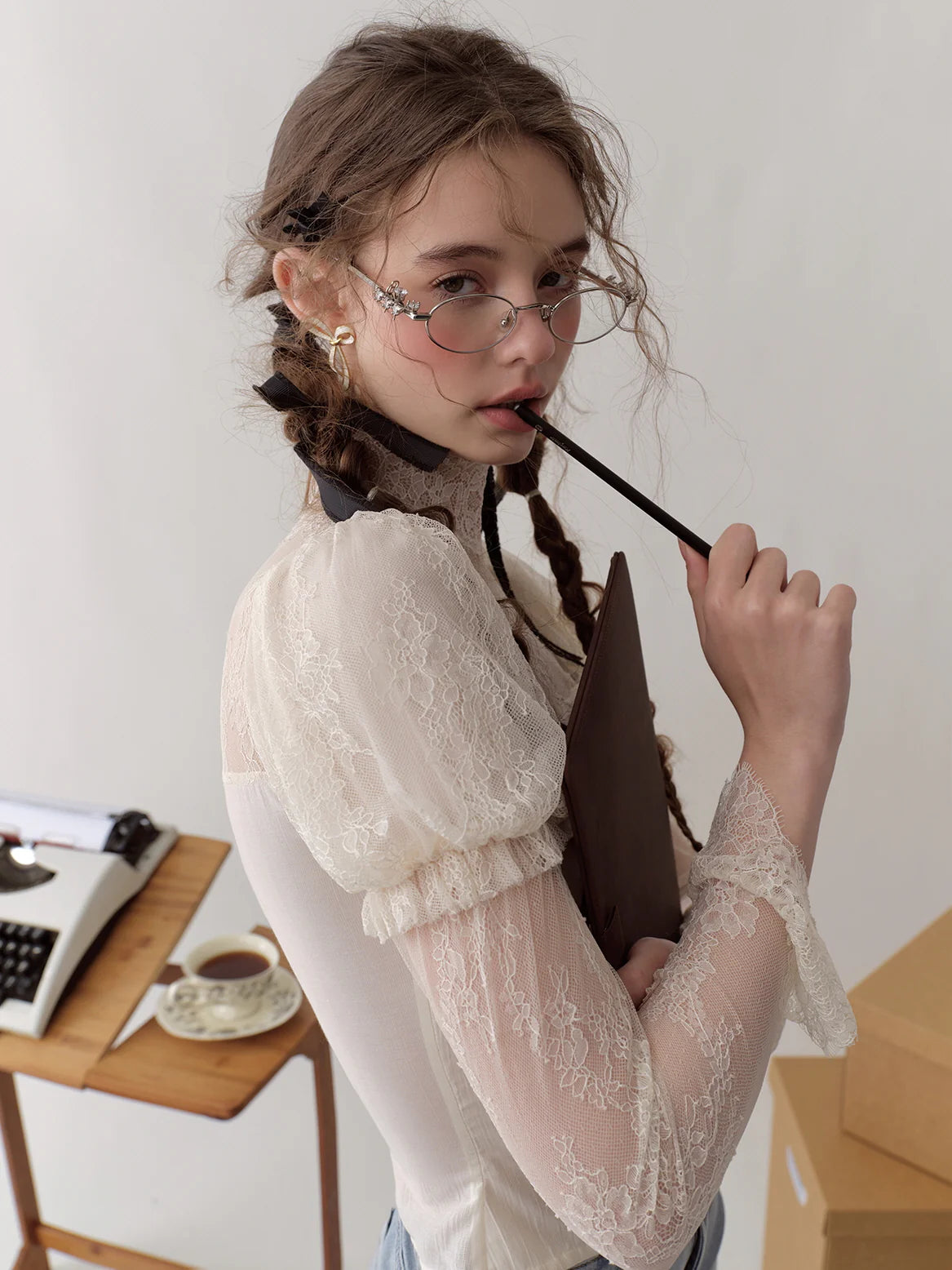 Coquette White Lace Dream Blouse