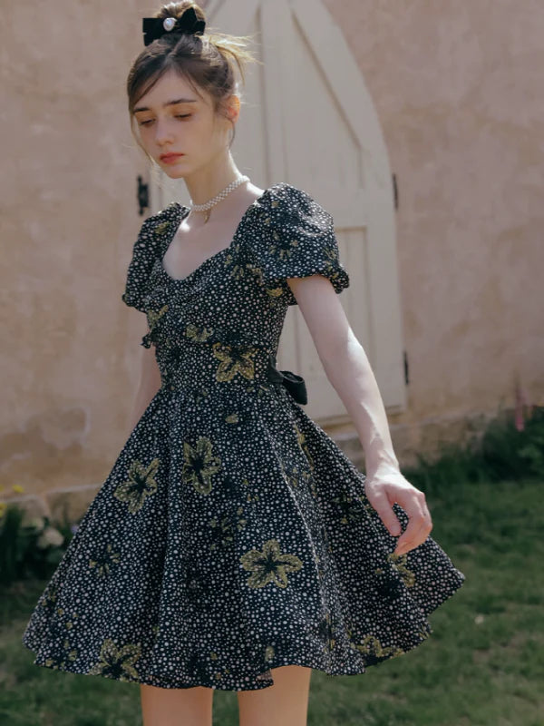 Golden Twilight Symphony Dress