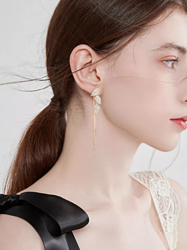 Forest Leaf Surgical Earrings