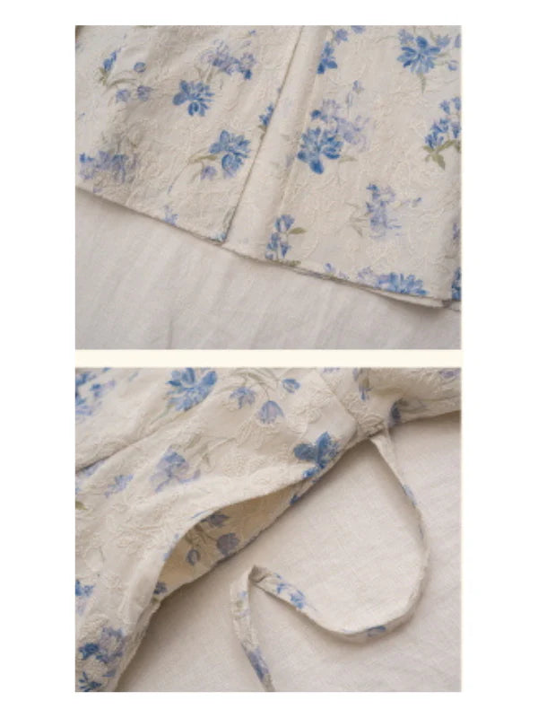 Blue Blossom Vintage Lace Dress