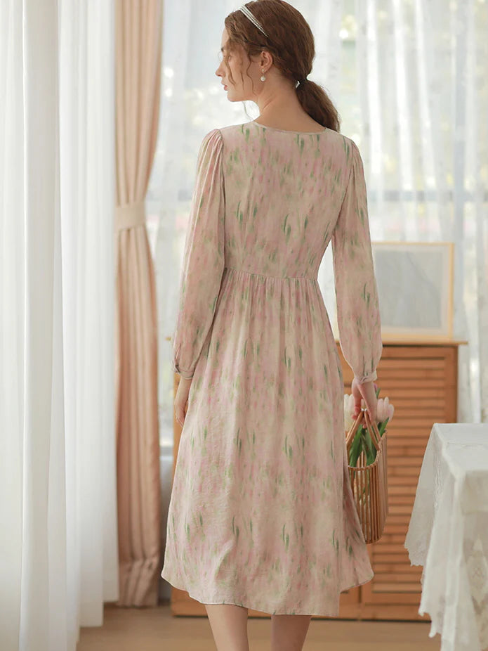 Pastel Dream Tencel Floral Dress