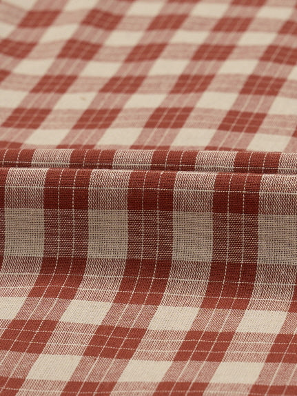 Rustic Checkered Lace Pajama Set