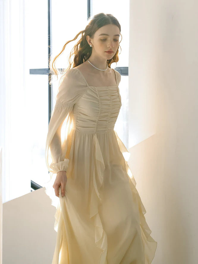 Grace's Vintage Cream Dress