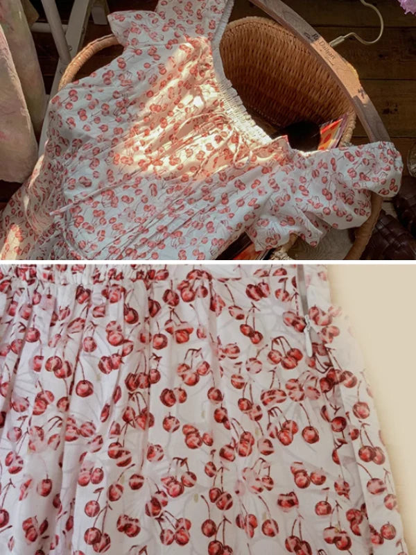 Sweet Pink Cherry Dream Dress