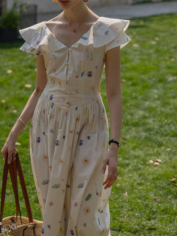 Floral Meadow Cotton Dress