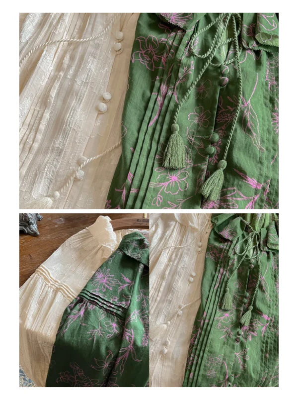 Lily's Cottage Charm Green Blouse