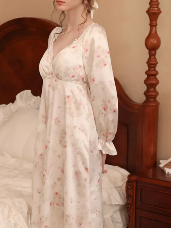 Elegant Rose Enchantment Nightgown