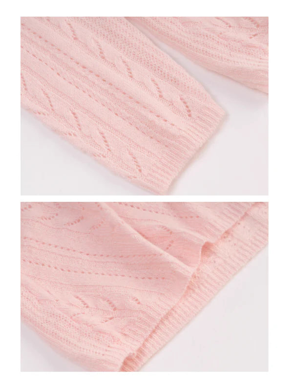 Romantic Soft Knit V-Neck Sweater