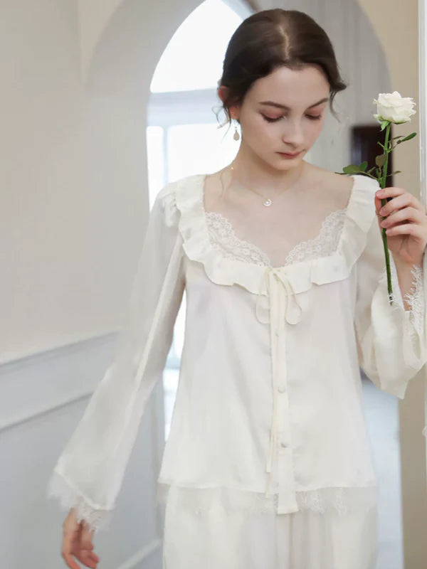 Elegant Rose Satin Dream Pajama