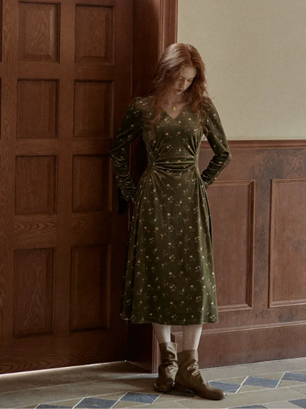 Deep Forest Elegance Dress