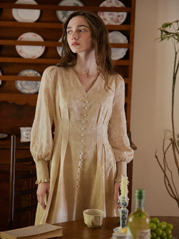 Vintage Blossom Radiance Dress