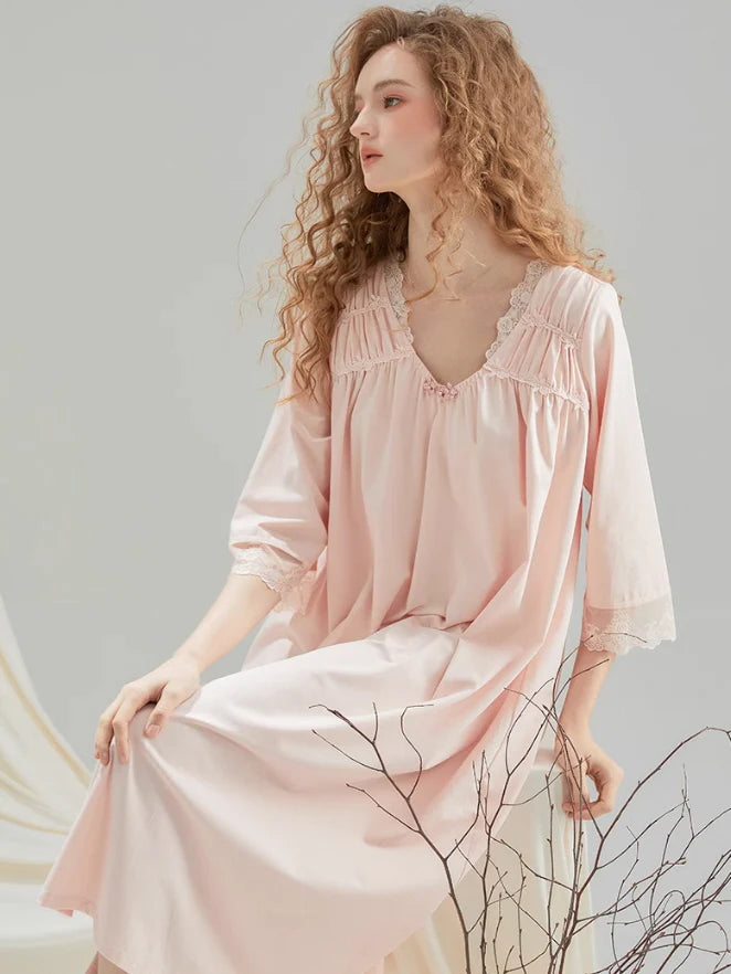 Serenade Lace-Trimmed Nightgown