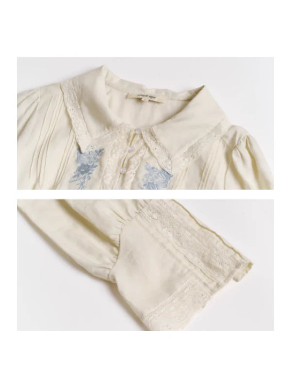 Isabelle's Vintage Rose Blouse
