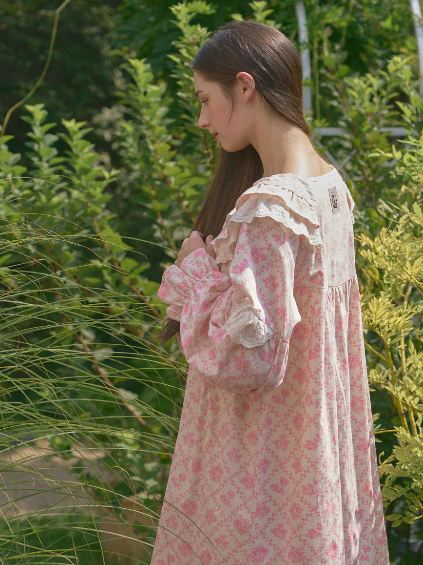 Vintage Rose Lace Nightgown