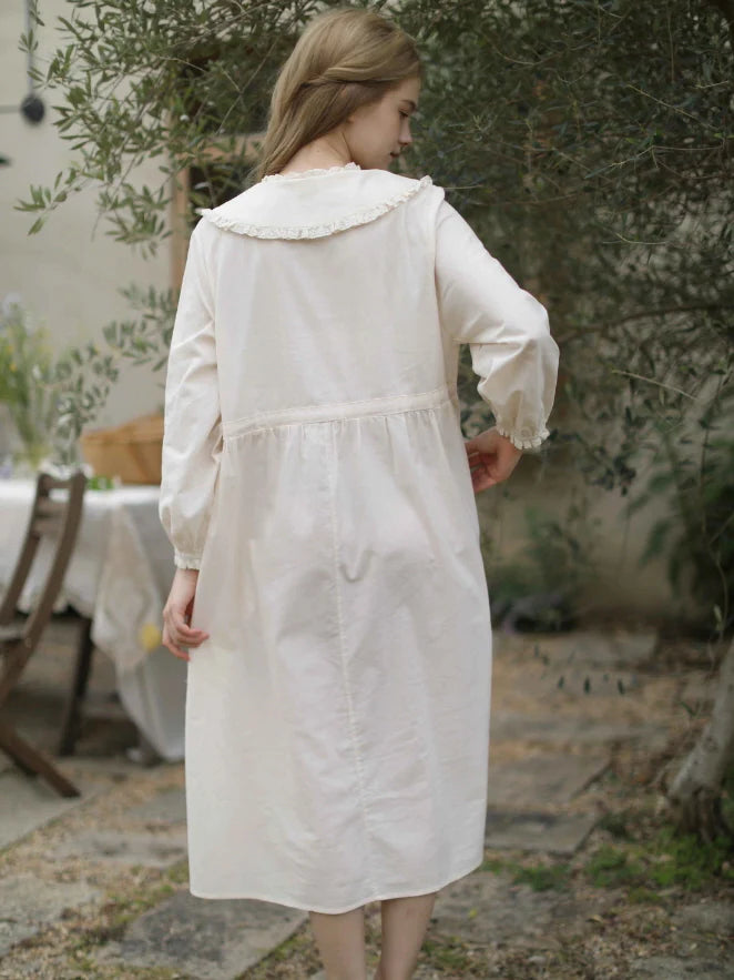 Woodland Story Embroidered Cotton Dress